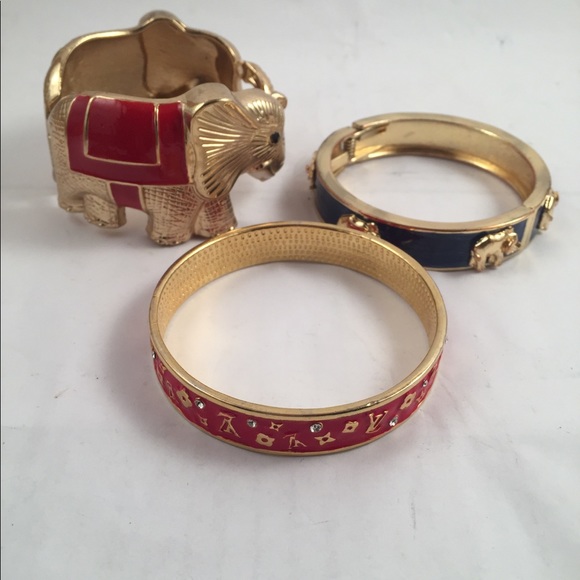 Three gold and enamel bracelets! - Picture 6 of 7